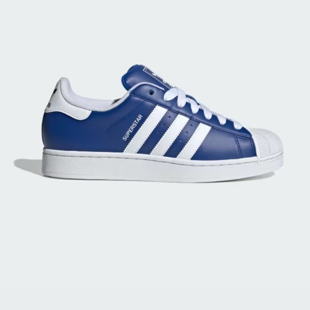 Adidas Superstar Blue and White Sneakers